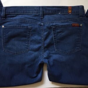 7 for all Mankind DARK Wash Ankle/Capris